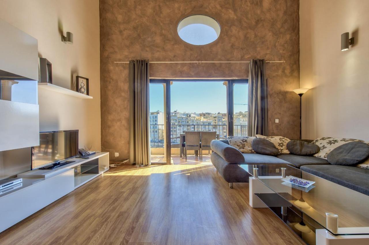 Spinola Court - Stunning Seaview Apartment & Penthouse On Spinola Bay By Shortletsmalta San Ġiljan Exterior foto