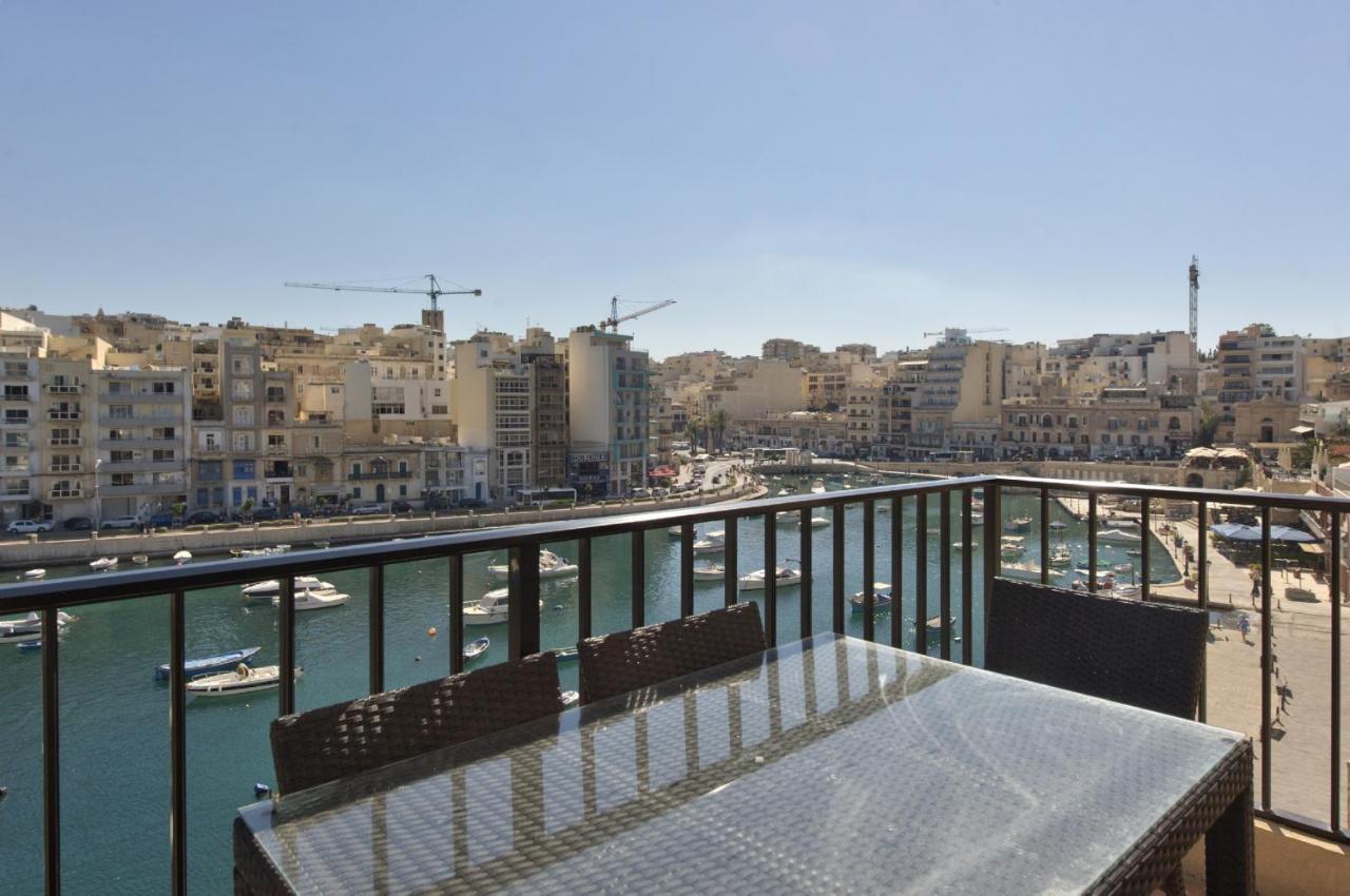 Spinola Court - Stunning Seaview Apartment & Penthouse On Spinola Bay By Shortletsmalta San Ġiljan Exterior foto