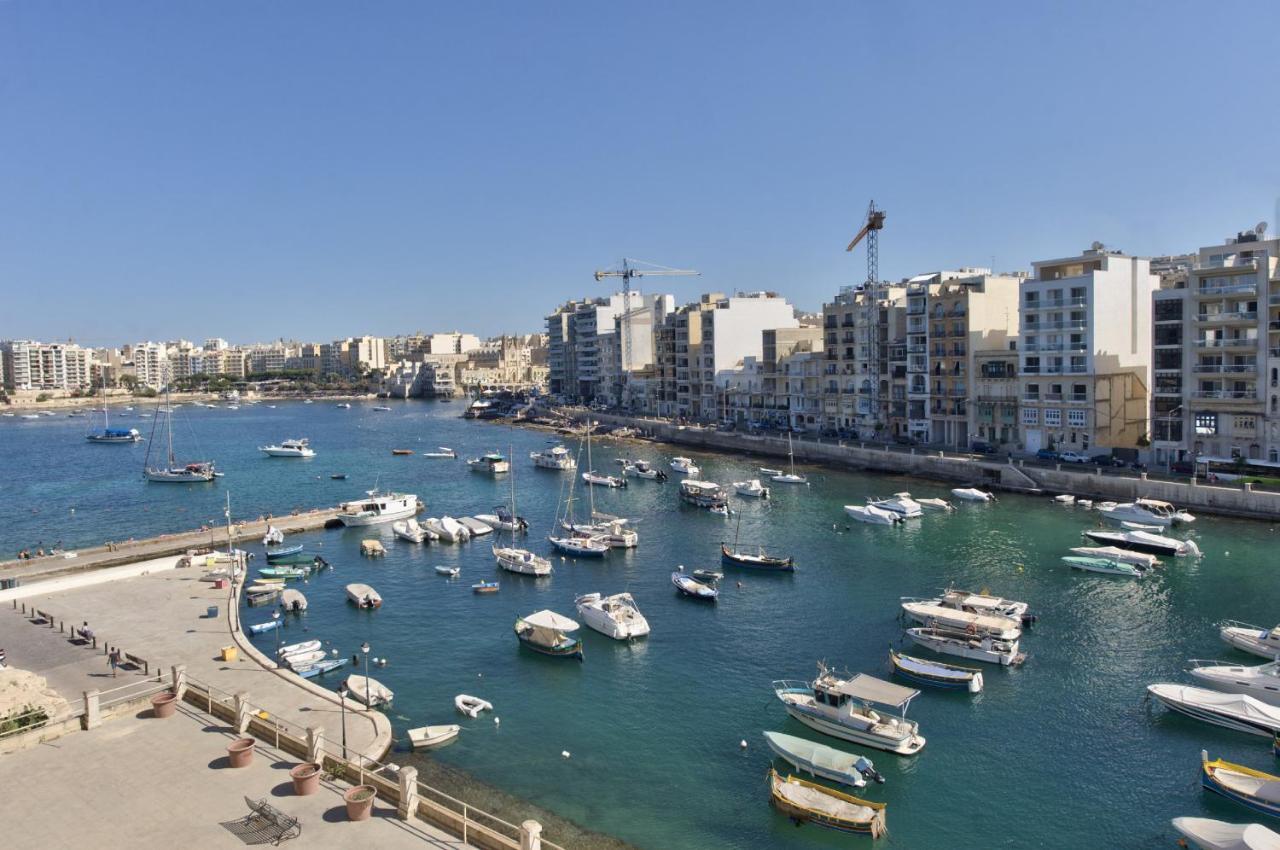 Spinola Court - Stunning Seaview Apartment & Penthouse On Spinola Bay By Shortletsmalta San Ġiljan Exterior foto