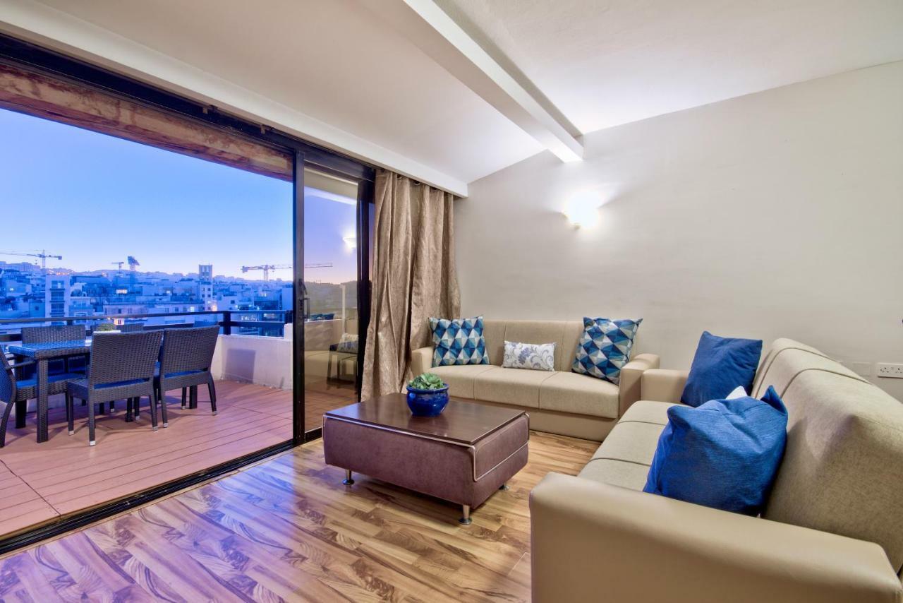 Spinola Court - Stunning Seaview Apartment & Penthouse On Spinola Bay By Shortletsmalta San Ġiljan Exterior foto